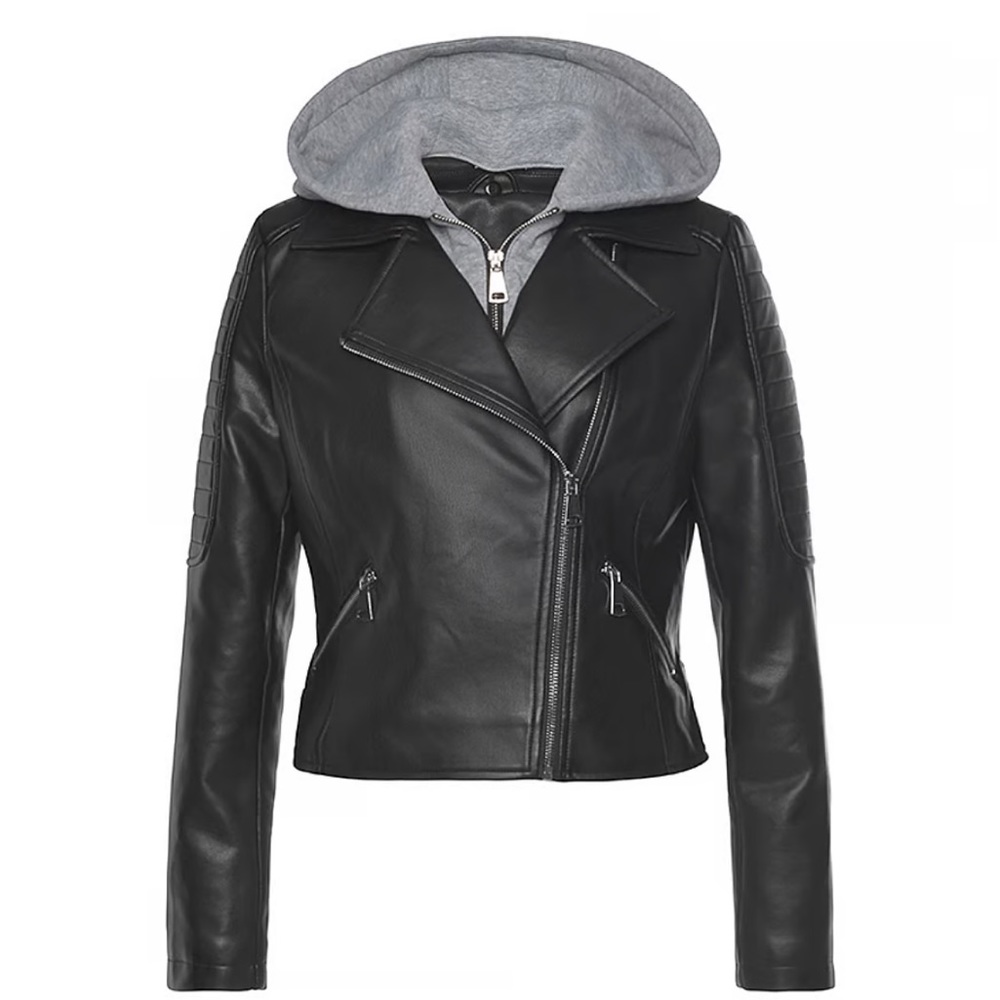 NWOT~Lascana Cropped Leather Jacket